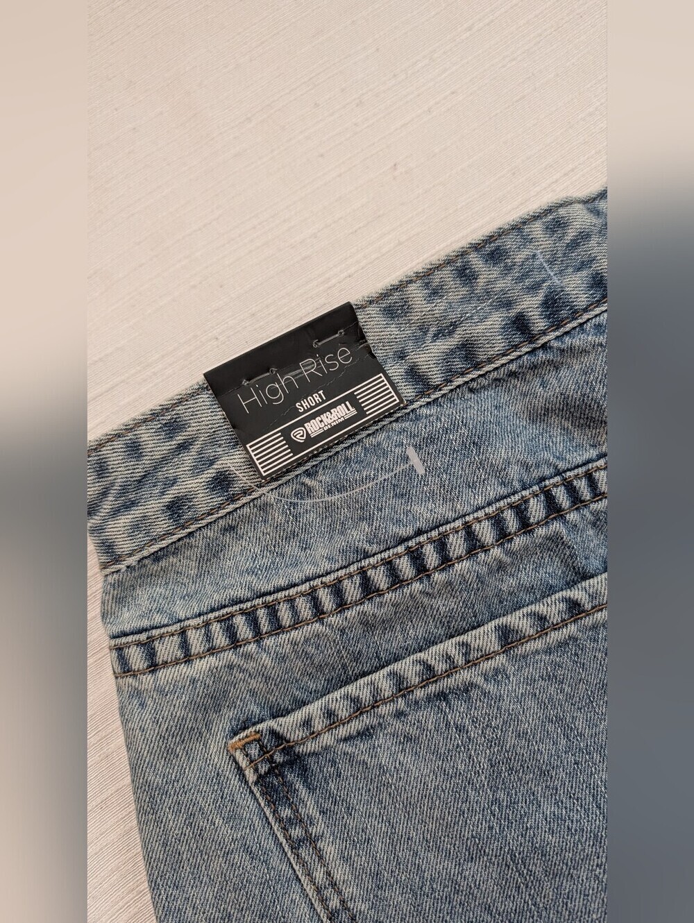 NWT Rock&Roll Denim Vintage-Inspired High Rise Skort With Silver Buckle Sz 31 - Picture 10 of 16